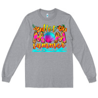 Heather Grey hot mom summer Long Sleeve Tee - Zillion Design Studio