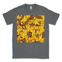 Charcoal Heather Childhood Cancer Butterfly Classic Tee - texasbilliewilder