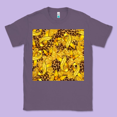 Childhood Cancer Butterfly Classic Tee Designed By Texasbilliewilder