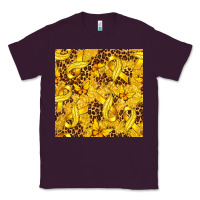 Plum Childhood Cancer Butterfly Classic Tee - texasbilliewilder