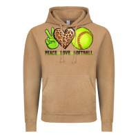 Vintage Camel peace love softball Vintage Hoodie - AdoDesignShop