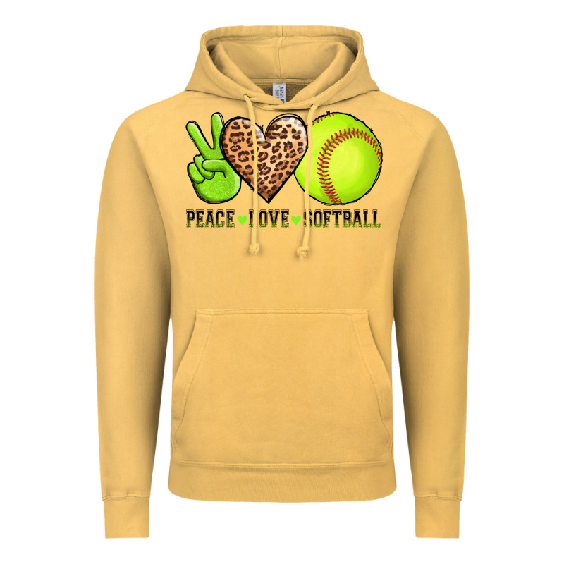 Peace Love Softball Vintage Hoodie by AdoDesignShop | Teevron