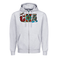 Heather Grey cna Zipper Hoodie - CowhideDigitalArt