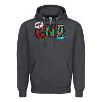 Smoke cna Zipper Hoodie - CowhideDigitalArt