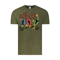 Vintage Olive let's get lit Vintage Tee - MaliasSmallBusiness