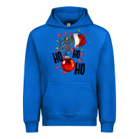Cobalt Ho ho ho skeleton Urban Hoodie - NancyCooperArtShop