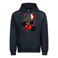 Navy Ho ho ho skeleton Urban Hoodie - NancyCooperArtShop