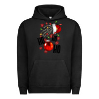 Pigment Black Ho ho ho skeleton Urban Hoodie - NancyCooperArtShop