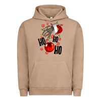 Pigment Burro Ho ho ho skeleton Urban Hoodie - NancyCooperArtShop
