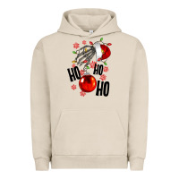 Pigment French Oak Ho ho ho skeleton Urban Hoodie - NancyCooperArtShop