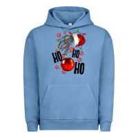 Pigment Pebble Blue Ho ho ho skeleton Urban Hoodie - NancyCooperArtShop