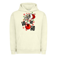 Pigment Pistachio Ho ho ho skeleton Urban Hoodie - NancyCooperArtShop