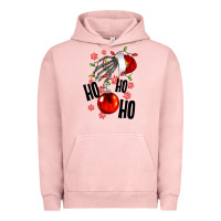 Pigment Salmon Ho ho ho skeleton Urban Hoodie - NancyCooperArtShop