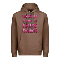 Chestnut you are worthy you are beautiful Premium Hoodie - MaliasSmallBusiness