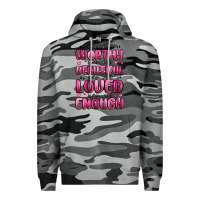 Slate Camo you are worthy you are beautiful Premium Hoodie - MaliasSmallBusiness