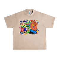 French Oak my child is non verbal but his dad aint afro hand Urban Heavy Tee - RanaPortraitStore