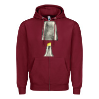 Burgundy yellow highlighter pen fa element Zipper Hoodie - FaDigitalArtStudio