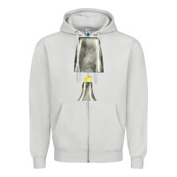 Dove Grey yellow highlighter pen fa element Zipper Hoodie - FaDigitalArtStudio