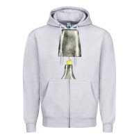 Heather Grey yellow highlighter pen fa element Zipper Hoodie - FaDigitalArtStudio