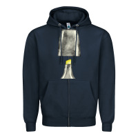 Navy yellow highlighter pen fa element Zipper Hoodie - FaDigitalArtStudio
