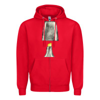 Red yellow highlighter pen fa element Zipper Hoodie - FaDigitalArtStudio