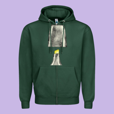 Yellow Highlighter Pen Fa Element Zipper Hoodie Designed By Fadigitalartstudio