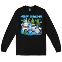 Black merry christmas gnomies Long Sleeve Tee - texasbilliewilder