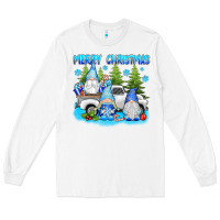 White merry christmas gnomies Long Sleeve Tee - texasbilliewilder