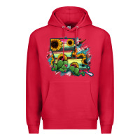 Cardinal Louisiana Map Sunflower Cactus Serape Premium Hoodie - RanaPortraitStore