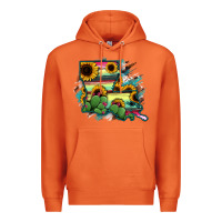 Carrot Louisiana Map Sunflower Cactus Serape Premium Hoodie - RanaPortraitStore