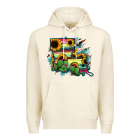 Tofu Louisiana Map Sunflower Cactus Serape Premium Hoodie - RanaPortraitStore