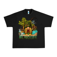 Black lake life gnome Urban Heavy Tee - BarkalooDesign