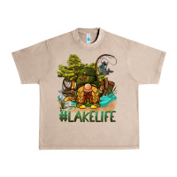 French Oak lake life gnome Urban Heavy Tee - BarkalooDesign