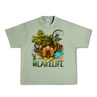 Oil Green lake life gnome Urban Heavy Tee - BarkalooDesign
