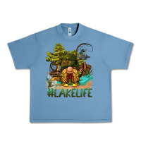 Pebble Blue lake life gnome Urban Heavy Tee - BarkalooDesign