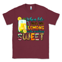 Burgundy when life gives you lemons make someting sweet Classic Tee - Zillion Design Studio