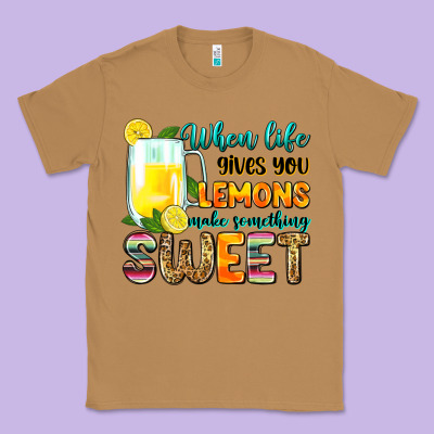 When Life Gives You Lemons Make Someting Sweet Classic Tee Designed By Zillion Design Studio