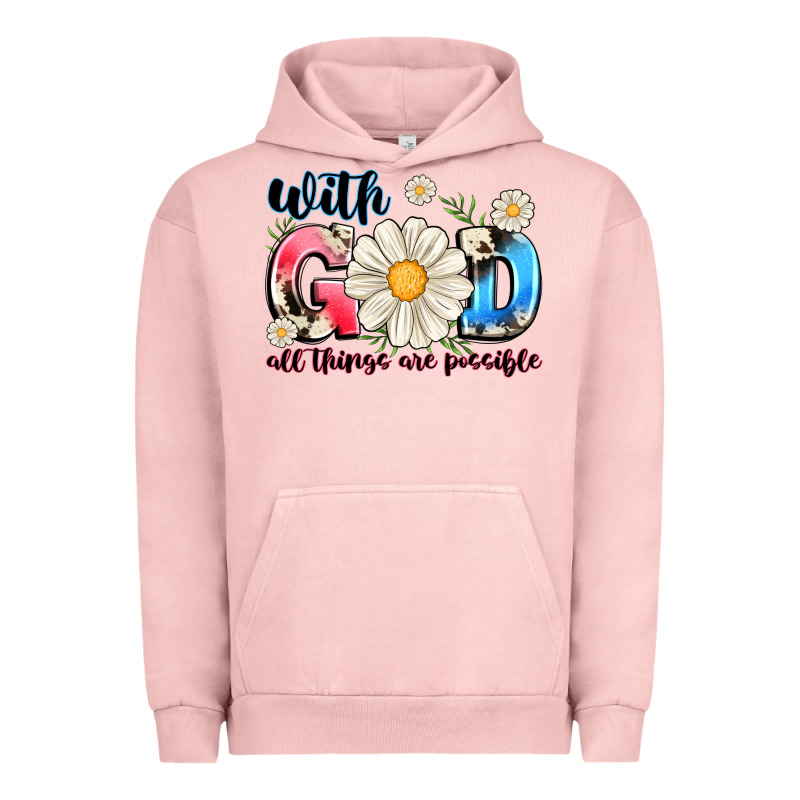With God All Things Are Possible Urban Hoodie by MaliasSmallBusiness | Teevron