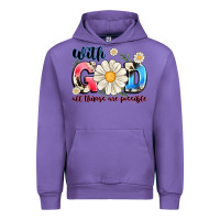 Tulip With God All Things Are Possible Urban Hoodie - MaliasSmallBusiness