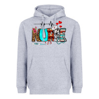 Heather Grey western nurse Heavyweight Hoodie - BundleAndBundleShop