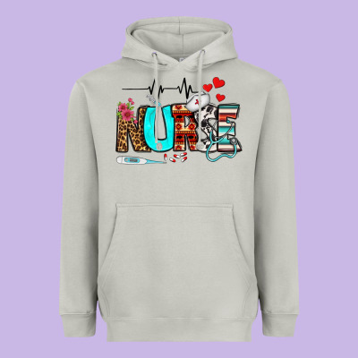 Western Nurse Heavyweight Hoodie Designed By Bundleandbundleshop