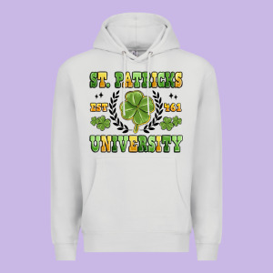 St. Patricks University Premium Hoodie Designed By Maliassmallbusiness