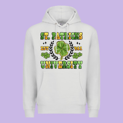 St. Patricks University Premium Hoodie Designed By Maliassmallbusiness