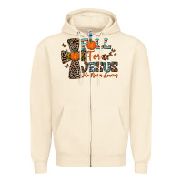 Sandshell fall for jesus he never leaves Zipper Hoodie - CowhideDigitalArt