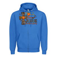 True Royal fall for jesus he never leaves Zipper Hoodie - CowhideDigitalArt