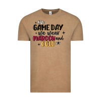 Vintage Coffee on game day we wear maroon and gold Vintage Tee - MaliasSmallBusiness