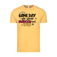 Vintage Mustard on game day we wear maroon and gold Vintage Tee - MaliasSmallBusiness