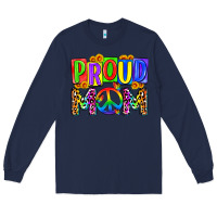Navy proud mom lgbt Long Sleeve Tee - Zillion Design Studio