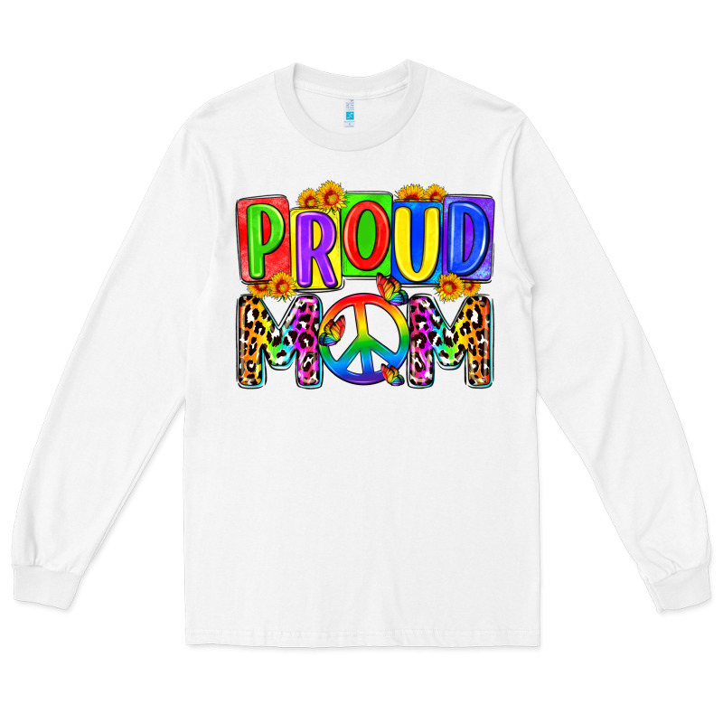 Proud Mom Lgbt Long Sleeve Tee by Zillion Design Studio | Teevron