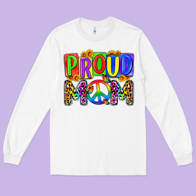 Proud Mom Lgbt Long Sleeve Tee Designed By Zillion Design Studio